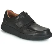 Clarks pour homme. 26136986 Chaussures en cuir Un Abode Strap Loafer noir (41.5), Plat, Velcro, Casuel