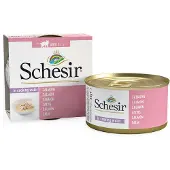 Schesir Łosoś oraz tuńczyk w bulionie dla kotów 12x85 g