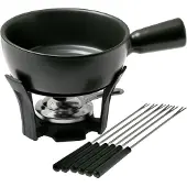 Boska Set à fondue au fromage - 1.3 L - Pour fondue au fromage de 875g - Noir