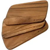Zassenhaus planche à découper / planche de service en bois d'acacia 3 pièces 22x15x1 cm