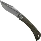 FOX Knives Libar FX-582 Green Canvas Micarta couteau de poche slipjoint