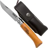 Opinel Wooden Gift Box Nº8+sheath Pocket Knife Marron 8.5 cm