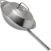 Fissler Wok avec couvercle en métal 30 cm