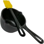 Lodge casserole à sauce avec spatule en silicone, LMPB21