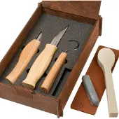 BeaverCraft Tools Spoon Carving Tool Set S13BOX, set à sculpter le bois avec emballage cadeau