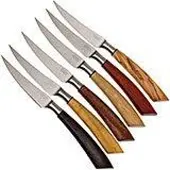 Saladini ensemble 6 pièces couteaux à steak 23 cm, ensemble cadeau