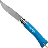Opinel N°07 Baroudeur, couteau de poche cyan