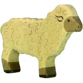 Holztiger Figurine mouton debout
