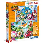 Clementoni puzzle Top Wing Supercolor Puzzle 2x20 pièces