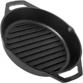 Lodge poêle à frire/gril avec deux poignées L8GPL, diamètre environ 26 cm