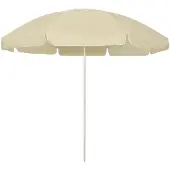 vidaXL Parasol de plage jaune sable 240 cm