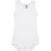 Petit Bateau Bodies POL garcons - Blanc - 24 mois