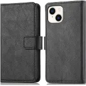 IMoshion Étui de télephone portefeuille de luxe Apple iPhone 14 / 13 - Noir