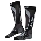 FASTWAY Uni 201 Longues Chaussettes Noir/Gris 39-42 unisex