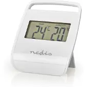 Nedis Thermomètre digital - Intérieur - Température ambiante - Humidité ambiante - Blanc