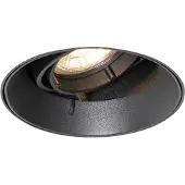 QAZQA Spot encastré moderne noir GU10 rond sans bordure - Oneon