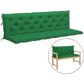 vidaXL Coussins de banc de jardin 2 pcs. Vert 200x50x7 cm Tissu Oxford