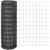 vidaXL Clôture Euro en acier 10 x 0,8 m Gris