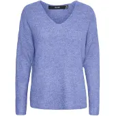 Vero Moda Pull-over 'VMcrewlefile' bleu fumé