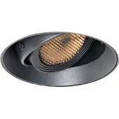 QAZQA Spot encastré moderne noir GU10 AR70 rond sans bordure - Oneon Honey