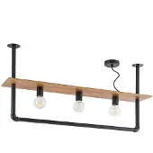LINDBY Plafonnier , Kirista, dimmable, Noir, Salon / séjour, Métal, Vintage / rétro