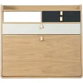 Harto Gaston Secrétaire Oak | Slate grey | Light grey | 80 cm