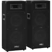 vidaXL Enceintes professionnelles hi-fi/scène Passives 2 pcs 1000 W