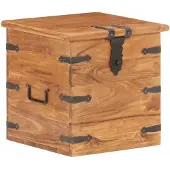 vidaXL Coffre 40x40x40 cm Bois d'acacia solide