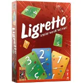 999 Games Jeu de cartes Ligretto , rouge, 160 cartes, pour 2 à 4 joueurs, compatible avec d'autres jeux Ligretto