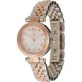 Gc Montre à affichage analogique or rose / argent