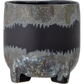 Bloomingville | Pot De Fleurs Nasru | Noir | Grès | 82056977