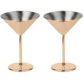Paderno Verre à Martini Paderno Mirror Copper (Ensemble de 2)