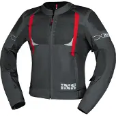 IXS Trigonis-Air Veste Moto Textile Grise Rouge Taille L