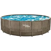 Summer Waves Zwembad Elite Frame 549 X 132 cm Dark Triple Basketweave + filterpomp