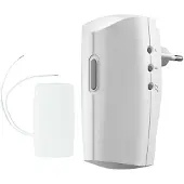 KlikAanKlikUit KLIKAANKLIKUITÂ Plug-in draadloze deurbelset met zender ACDB-8000BC wit (Funk, Sans fil)
