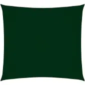 vidaXL Voile de parasol tissu oxford carré 3x3 m vert foncé