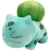 Pokémon Peluche Pok mon 18 Bulbizarre endormi - Pok mon c lin - Indispensable pour les fans de Pok mon - Peluche pour les voyages en voiture, la sieste e