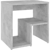 vidaXL Table de chevet gris béton 40x30x40 cm bois d'ingénierie