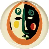 Serax Feast Assiette de Présentation avec Visage Face 1