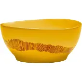 Serax FEAST Sunny Yellow Swirl-Stripes S bol 16 cm