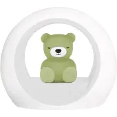 Zazu Lampe de chevet , modèle Billy l'Ours, verte, avec détecteur de mouvement et éclairage LED