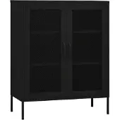 vidaXL Armoire de rangement Noir 80x35x101,5 cm Acier