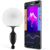 Magic Motion Bunny - Plug anal vibrant contrôlé par application avec queue de lapin (blanc)