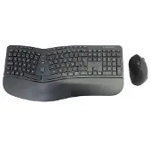 Conceptronic ORAZIO02ES ERGO - Tastatur-und-Maus-Set - kabellos - 2.4 GHz - Spanisch - Schwarz