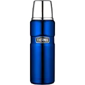 Thermos - Thermos - King Bouteille 0.47L Bleu Metal , en Bois