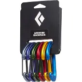Black Diamond Lite Wire Snap Hook 6 Units Multicolore