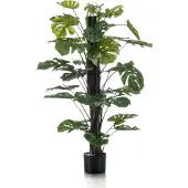 PrettyPlants Plante artificielle Monstera sur poteau 120 cm