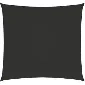 vidaXL Voile d'ombrage Oxford Tissu Carré 6x6 m Anthracite