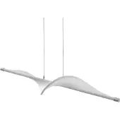 LUCANDE Suspension , Edano, dimmable, Blanc, Salon / séjour, Tissu / textile, Moderne