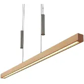 LUCANDE Suspension , Pia, dimmable, Bois, Salon / séjour, Bois, Moderne